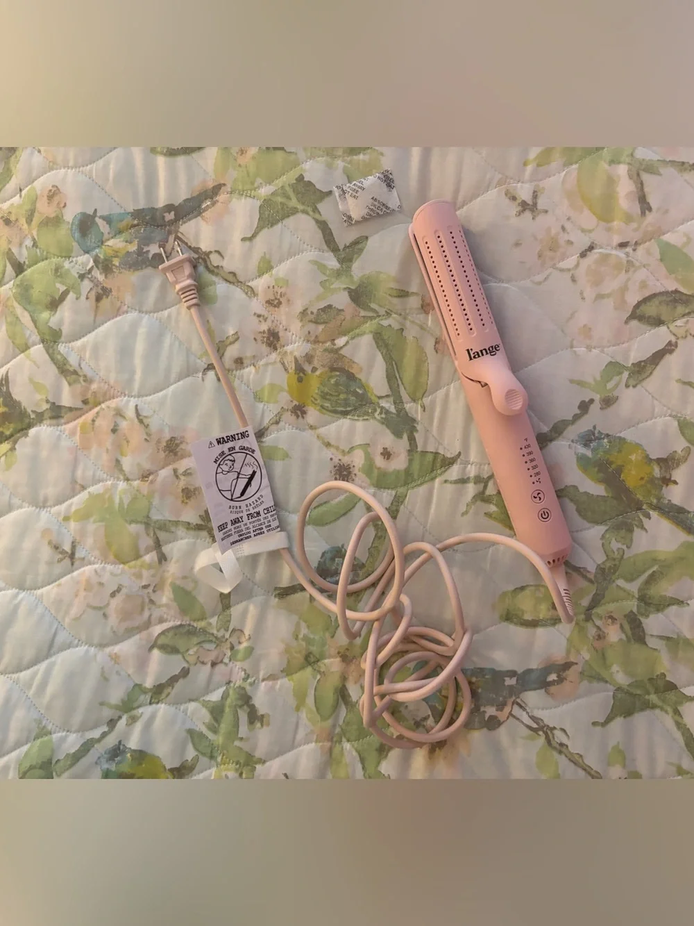L'ange Le Duo 360 Airflow Styler Standard Size Pink Flat Iron Hair Curling